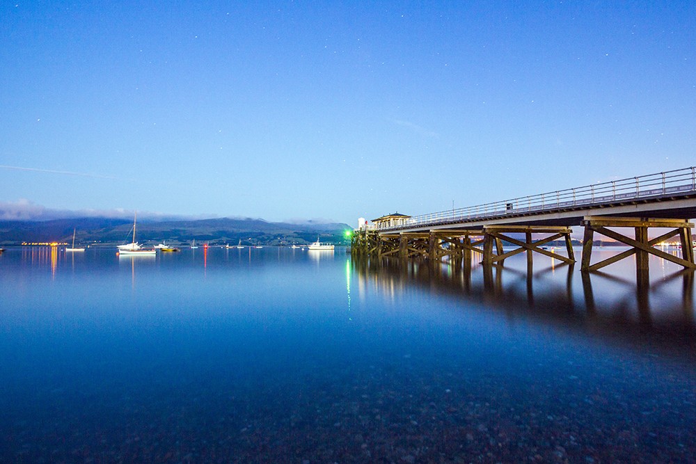 Beaumaris Pier at dusk